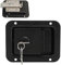 Serrure de porte de fourgon, serrure de remorque de voiture - Remorque à verrouillage plat 5X4 pouces, serrure de voiture en acier inoxydable,Serrure de porte antirouille robuste, accessoires de voitu