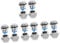 DOITOOL 4sets Doorbell Button Replacement Doorbell Key Replacements Wired for Home Office Apartment 4pcs*4