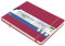 Skizzenbuch Kangaro A5 landscape Ruby PU Hardcover 80 Blatt 140 Gramm cremefarbenes Papier mit Gummiband und Band