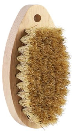 IKOPFLN 1 Pezzi Spazzola per Verdure, Spazzola a Fungo, 11 cm Legno e Peli di maiale, Setole Naturali: Per Fungo, Patate, Carote, Verdure - Spazzola per Radici