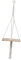 Hemobllo Bolso De Madera Colgante De Tablas De Madera Soporte Colgante Pequeño Largo Tela Interior Caldero Colgado Mimbre Decoración De Plantas Yute Cesta Beige Cuerda De Algodón