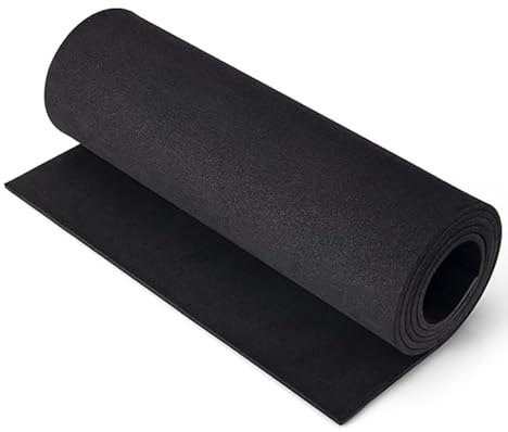LANZLC Schaumstoff, Roll Eva Foam, Schaumstoffplatte, Schaumstoff Zuschnitt, Schaumstoffmatte 35cm x 160cm Moosgummi Platten, Schaumgummi für Cosplay Kostüm, Basteln, DIY Projekte (Dicke 2mm Schwarz)