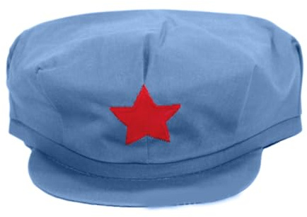 Rudiaoa Chinese Hat Army Featuring Eye Catching Five Pointed Star For Cosplay Performances And Enthusiasts Octagonal For Men Women