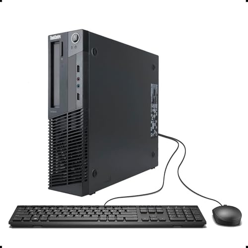 Lenovo ThinkCentre M92p SFF Ordinateur de Bureau, Intel Core i5-3470, 8 Go de RAM, Disque Dur de 500 Go, Clavier QWERTY US, Wi-FI, Bluetooth, Windows 11 Pro (Reconditionné)