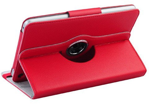 Nuevo iPad Mini Folio 360 Grados Giratoria Funda de piel sintética Smart Cover Skin Funda cierre magnético multicolor rosso iPad mini