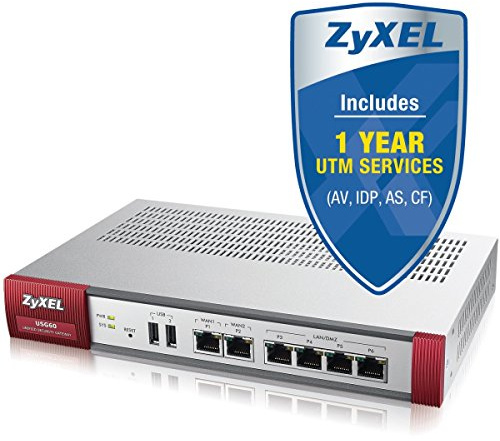 ZyXEL Passerelle de sécurité unifiée USG60/USG60 6 ports – Gigabit Ethernet – Montage en rack