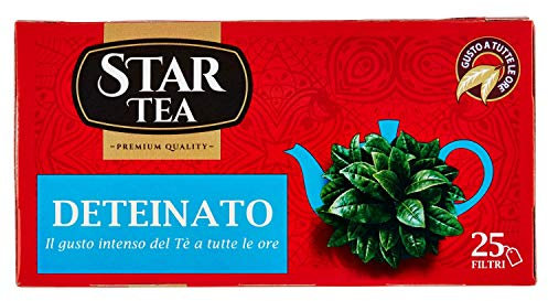 Tè Star Tea Deteinato Nero, Confezione da 25 filtri