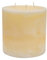 Nicola Spring Round 3 Wick Vanilla Pillar Candle - 15 x 15 cm, Housewarming Gift - 130 Hours - Ivory