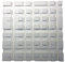 MUSIC STORE Diffusor-Pack SKYLINE, Weiß, 4x Styroporform, 60x60x10 cm, Schallverteilung, Hingucker