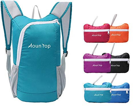 mountop Rucksack, 20 l, Ultraleicht, faltbar, wasserdicht, für Reisen, Champing, Wandern, Schule, Sport und Black Friday