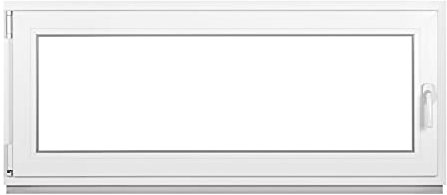 Komforta - Ventana de plástico premium para sótano, 1000 x 400 mm, 1000 x 400 mm, 100 x 40 cm, doble acristalamiento, DIN izquierdo, función giratoria