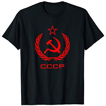 USSR Soviet Union Hammer and Sickle CCCP Communist T-Shirt