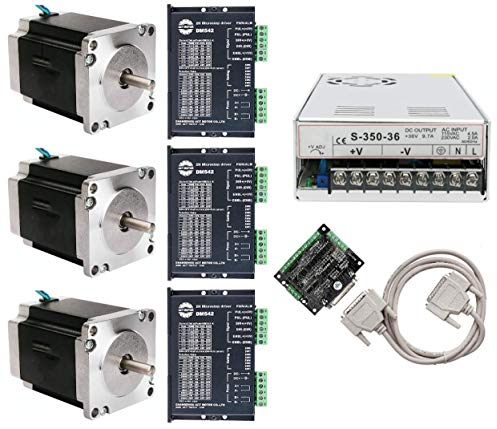 DE-SHIP FREE 3Axis 23HS8430 Nema23 Stepper Motor 76mm 270oz-in Round Shaft 3.0A 1.8° bipolar Driver DM542 CNC KIT ACT MOTOR GmbH