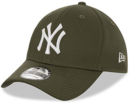 New Era New York Yankees MLB League Essential Olivgrün 39Thirty Stretch Cap - M - L