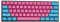 KEEZSHOP Keycaps, 61 Keycaps Backlight Zweifarbig Mechanische Tastatur PBT Tastenkappe für GH60 / RK61 / ALT61 / Annie/Keyboard Poker Keys