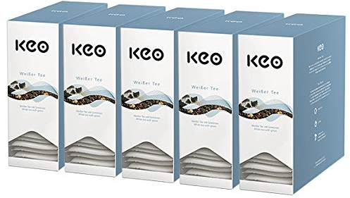 Keo Teachamp Kuvert Wei?er Tee / 5er Pack