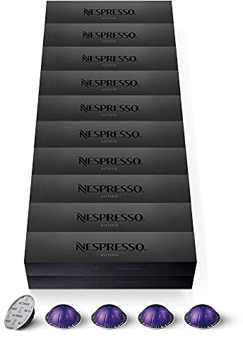 Nespresso Vertuo - 200 Cápsulas de Café Altissio - Intensidad 9 - Para Espresso 40 ml - (20 estuches de 10)