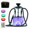 MRPAPA Juego de 2 Cachimba LED Moderna Con Todo - Portátil y Accesorios Para Llevar - Gran Regalo Para Shisha
