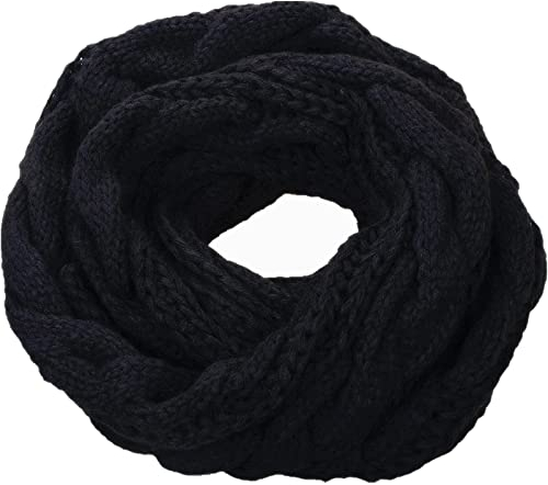 Minenany Damen Schal Schlauchschal Leichter Halstuch Rundschal Loopschal Strickschals Winter Warmer Verdickter Stricken Loop Schal