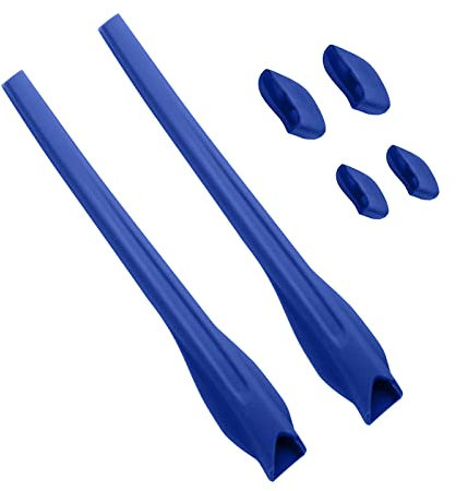 BlazerBuck Sock Kits Earsocks & Nosepieces for Oakley Flak XS OJ9005 Sunglasses, Blue,