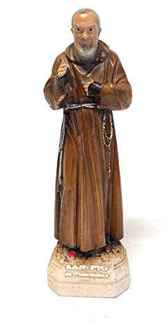 ET Statue San Padre Pio 20 cm aus Harz - Italienische Handwerkskunst