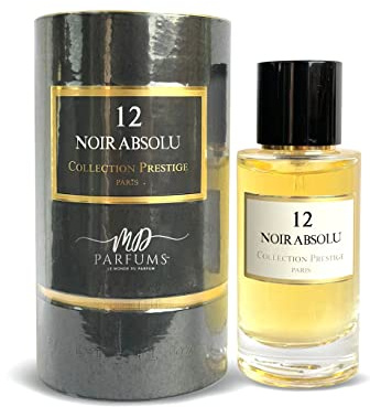 MDPARFUMS - Privée Collection CP Prestige - Noir Absolu N° 12 - Eau de Parfum Uni - 50 ml - orientalischer und holziger Duft - Noten von schwarzen Johannisbeeren, Oud und Patchouli