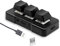 Yunseity -Tastatur mit 3 Tasten, Mechanische Gaming-Tastatur, USB/Wireless/BT RGB-Hintergrundbeleuchtung, Programmierbare -Makro-Tastatur, Einhändige HID-Tastatur