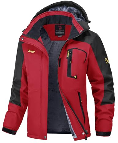 donhobo Veste Polaire pour Femme Veste de Ski Imperméable de Montagne Manteau d'hiver Extérieur en Polaire Coupe-Vent avec Capuche