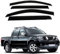 KAYNDO Windabweiser Regenabweiser Für Nissan Navara D40 2005-2011, Autofenster Regenschutz Sonnenschutz Auto Zubehör Anklebbare Deflektoren 4 Stück