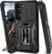 BaHaHoues for Samsung Galaxy S23 Case with Slide Camera Cover for Samsung S23 Case with 360° Rotatable Magnetic Kickstand Ring, Military Grade Shockproof Protective Case for Galaxy S23 5G (Black)