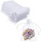 TCASENER 100 Stück 10 x 15 cm Weiß Hochzeit Organzasäckchen,Organzasäckchen,Schmuckbeutel,Beutel Schmuckbeutel mit Zugband,für Party Hochzeit Festival