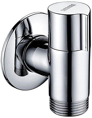 nomona Valvola per elettrodomestici per lavatrici, Valvola per dispositivo da G1/2 pollici a G3/4 pollici, Valvola angolare in ottone massiccio a parete per lavastoviglie, Valvola dell'acqua con