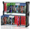 ECHZOVE Video Game Storage Tower, Verical or Horizontal Video Game Storage Shelf Compatible with PS5 Games, PS4 Games, or Xbox Game Boxes, Up to 46 Disc Cases, Include 2 Headset Hooks