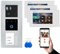Nonic Balter ERA Silber IP Unterputz Video-Türsprechanlage mit Fingerprint Set 3 Familienhaus (1x Türstation mit Full HD Kamera, 3X Touchscreen 7 WiFi-Monitor Weiß, Android & iOS APP, 2-Draht, RFID)