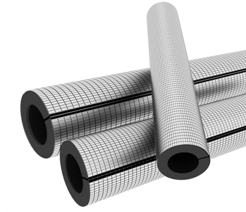 Rollo Aislante Espuma Autoadhesiva, Aluminio Fundas De Aislamiento , Protección Contra La Congelación, Recubrimiento De Tuberías, Para Aire Acondicionado Solar Exterior Tubería De Agua Caliente ( Colo