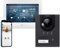 GOLIATH Full-HD Video Türsprechanlage, Aufputz Türstation in Anthrazit, 1 Familienhaus Set, Touchscreen Monitor weiß, 2 Draht Bus Gegensprechanlage, 2 Megapixel Kamera, 180° Weitwinkel, AV-BUS-105