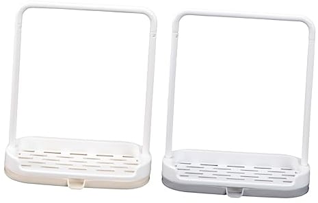 LIFKOME 2piezas Estante De Almacenamiento De Cocina Estantes Toallero Perchero para Paños De Cocina Hecho De Plástico