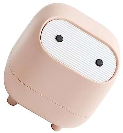 Ciieeo 1Stk Desktop-Mülleimer Kleine büro mülleimer Mini abfall korb Arbeitsplatte mülleimer Mini müll bin Mini abfall bin tischmülleimer Doppelschicht kleiner Mülleimer Plastik pp Rosa