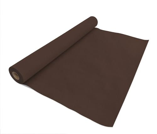 VelaHub Airlaid 30 Tischdecke, 80x80cm, 24m auf Rolle, Hochwertige, Einwegdecke, Braun