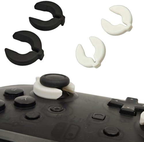 Generic Joystick Anti-Drift Protector Rocker Retainer for Switch Pro Controller, Stick Locks Game Joystick Stabilizer Clamps Holder Thumb Grips Fixer Ring (black)