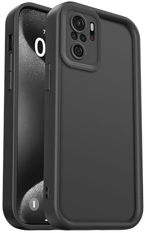 PanXCase Funda para Xiaomi Redmi Note 10 4G / 10S 4G - Carcasa Silicona Delgada Suave Ligera Elegante Diseño, Protección Cámara Antichoque Antiarañazos Cover (Negro)