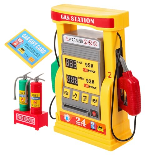 HEMOTON 1 set per stazione di benzina, giocattolo fai da te, per bambini, modello fai da te, modello fai da te, stazione di servizio fai da te, per bambini, giocattolo fai da te, in attesa, per