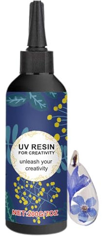 Résine UV,Résine UV - Résine UV cristalline - Colle cristalline à durcissement solaire, résine activée par la lumière du soleil pour bijoux faits à la main, décoration artisanale, moulage et revêtemen