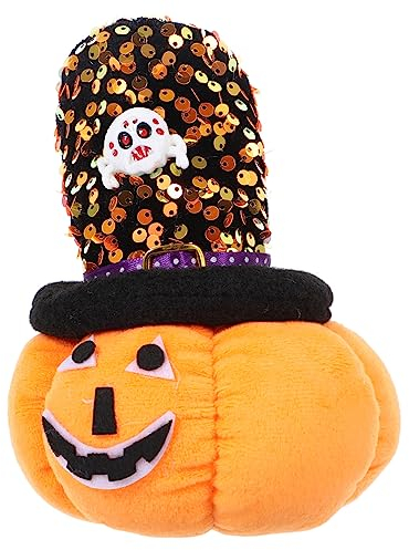 BESTonZON 4 Stück Kürbispuppendekoration Halloween- Taschenfüller Für Halloween-leckereien Halloween-plüschtiere Riolu-plüsch Kürbis-dekor Süßes Oder Saures Spielzeug Pp Baumwolle