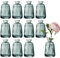 Lot de 12 petits vases pour décoration de table - 11 x 6,5 cm - Petits vases en verre pour décoration de table de mariage - Vert