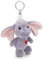 NICI Schlüsselanhänger Love Elefant dunkelgrau 10cm grau - Plüsch-Begleiter Kuscheltieranhänger mit Schlüsselring für Schlüsselband, Schlüsselbund & Schlüsselhalter
