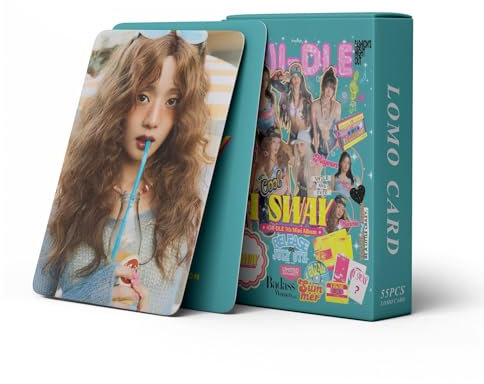 55 Stück Kpop Karten (G) I-DLE I SWAY Cards (G) I-DLE Mini Cards (G) I-DLE I SWAY Album Karten (G) I-DLE Merch Photocards Set Kpop (G) I-DLE Fotokarten Geschenk für Fans