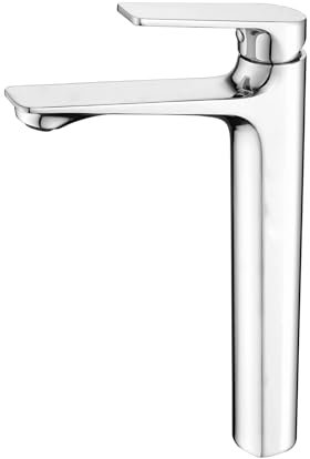 Grifo monomando for lavabo, grifo frío y caliente de cobre revestido de zinc vertical for baño doméstico(High 063 electroplating,063【With 60cm hose】】)