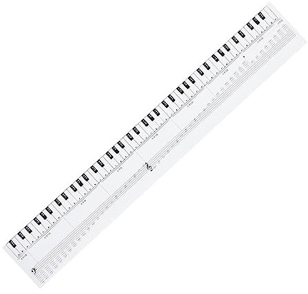 BESTonZON Feuille De Pratique des Touches De Piano Clavier Pliant Piano Portatif Piano pour Les Enfants Piano pour Enfants Tableau des Notes De Piano Et De Clavier Bébé Piano Blanche Papier