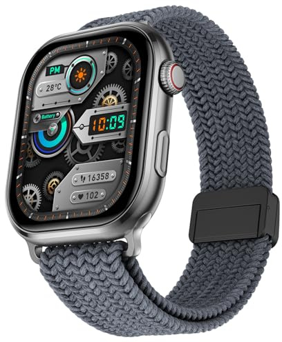 Fire-Boltt Brillia Pro Smart Watch 2.02 ″ Display Super AMOLED con chiamate Bluetooth, assistente vocale, SpO2 e cardiofrequenzimetro, oltre 120 modalità sportive, smartwatch impermeabile IP67 per